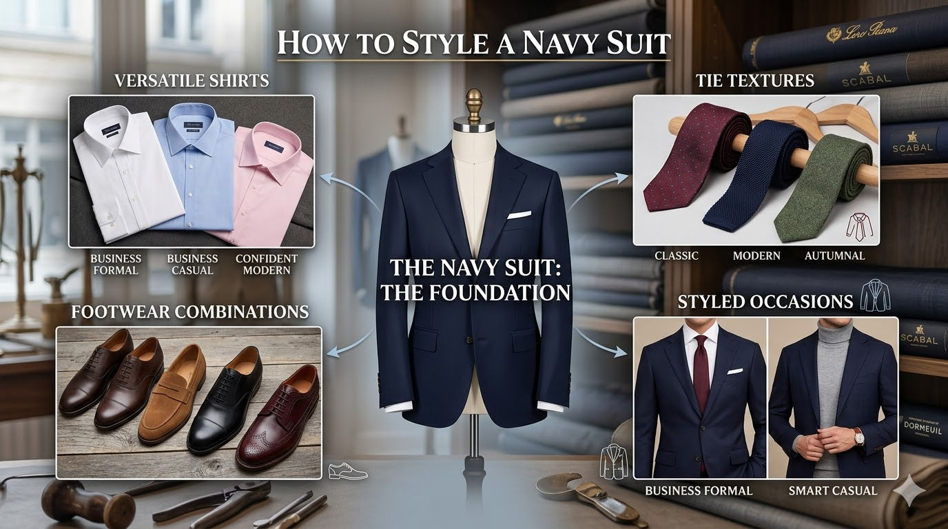 How to Style a Navy Suit | Klein Epstein Parker