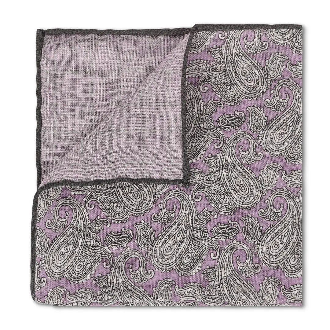 Paisley & Plaid violet double face