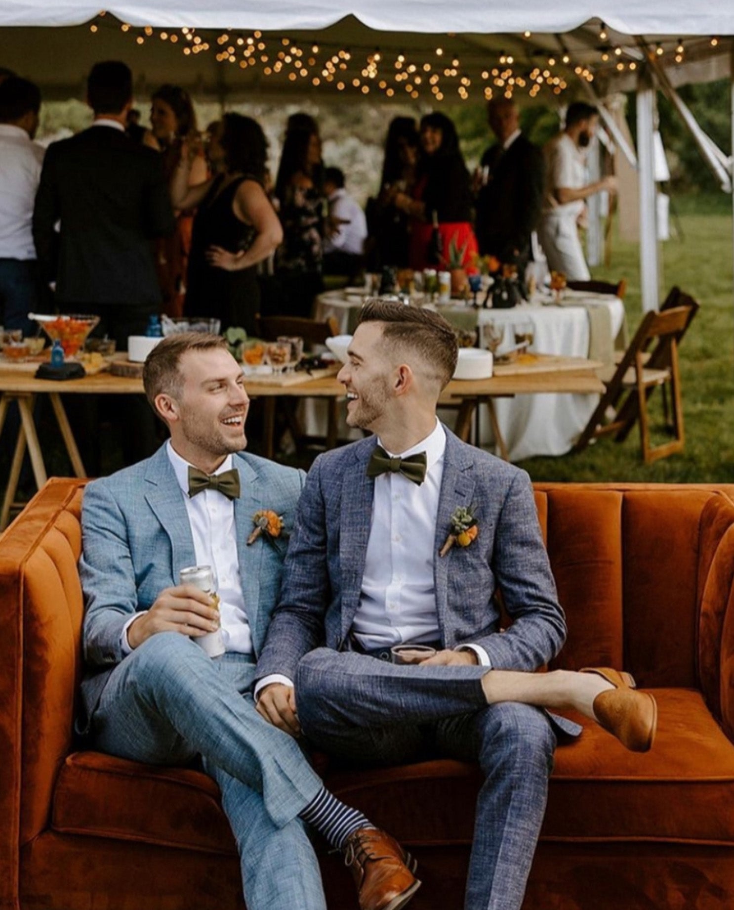 Exclusive queer tuxedo for weddings - Klein Epstein Parker Custom Suits and Custom Shoes