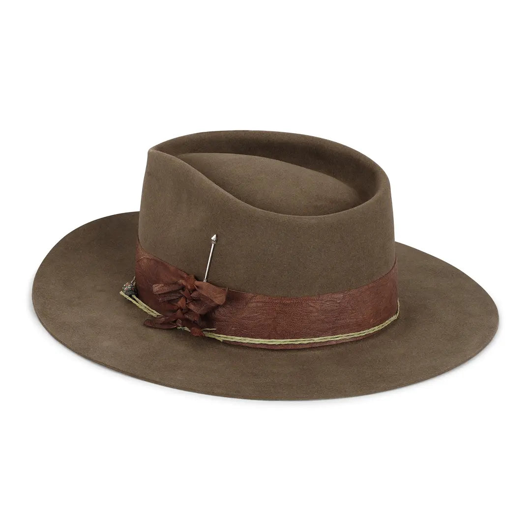 Meshika Brown Beaver Fedora